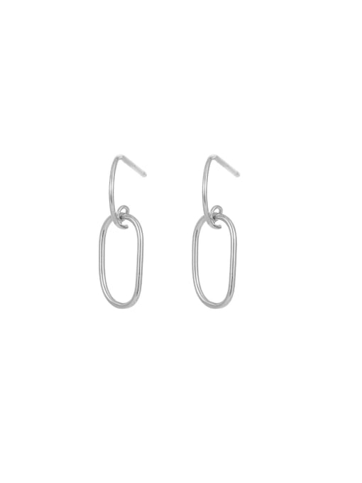 BeiFei Minimalism Silver 925 Sterling Silver Geometric Minimalist Drop Earring 0