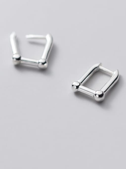 Rosh 925 Sterling Silver Irregular Minimalist Stud Earring 0