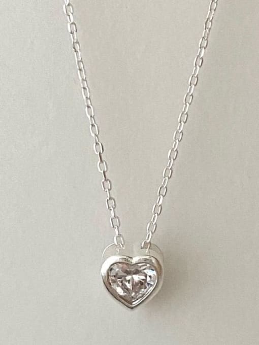 Boomer Cat 925 Sterling Silver Heart Minimalist Necklace 3