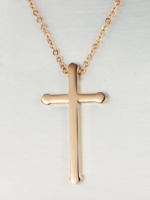 Open Sky Titanium Cross Minimalist Regligious Necklace 2