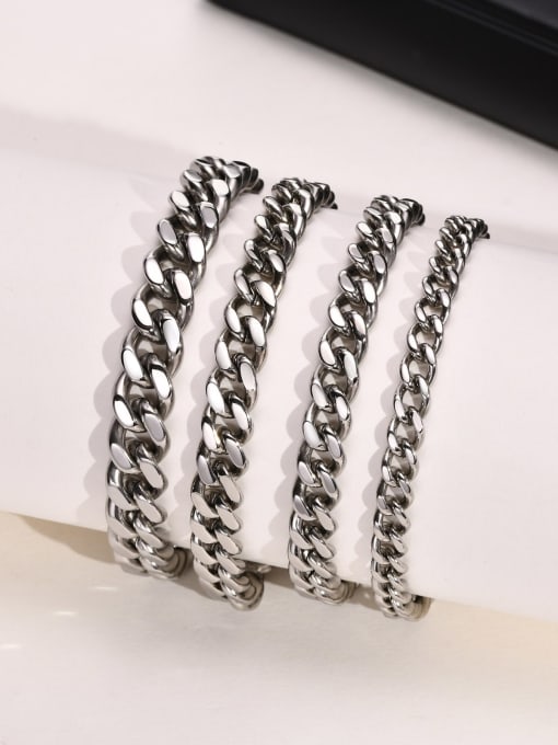 CONG Stainless steel Irregular Hip Hop Geometric  Chain Link Bracelet 2