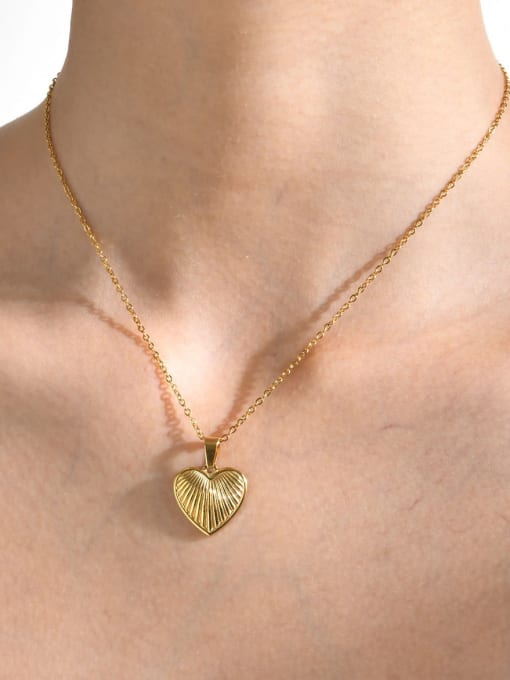 LI MUMU Stainless steel Heart Minimalist Necklace 1