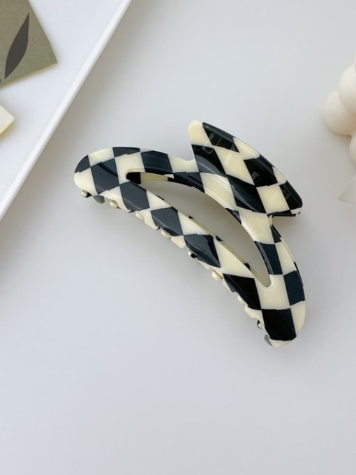 1352 10.5cm Cellulose Acetate Trend Geometric Alloy Jaw Hair Claw