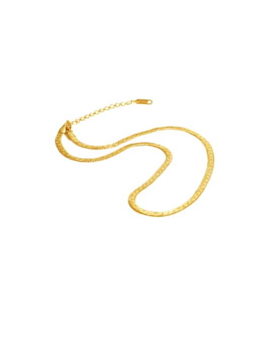 golden Stainless steel Irregular Hip Hop Slash pattern blade chain Necklace