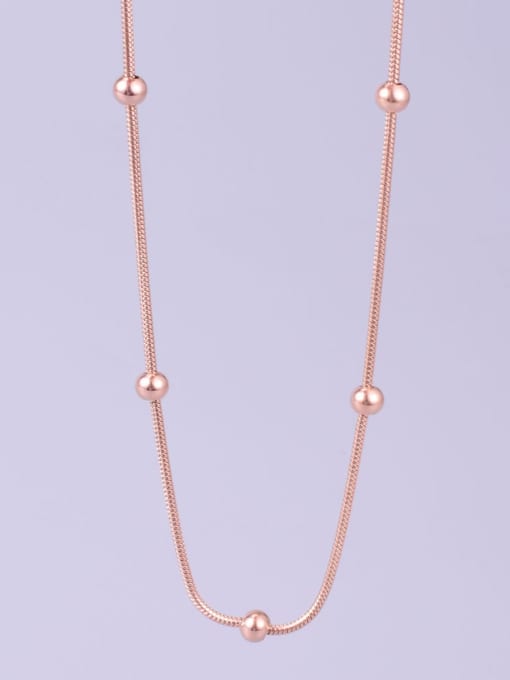 A TEEM Titanium  Round Bead Minimalist Choker Necklace 1