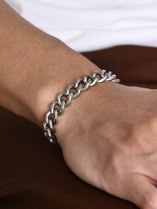 CONG Stainless steel Geometric Chain Hip Hop Link Bracelet 1