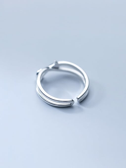Rosh 925 Sterling Silver Moon Minimalist Stackable Ring 4