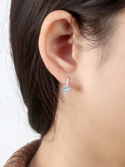 RINNTIN 925 Sterling Silver Geometric Minimalist Stud Earring 1
