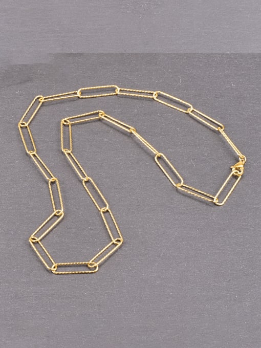 A TEEM Titanium Steel Geometric Hip Hop Hollow Chain Necklace 0
