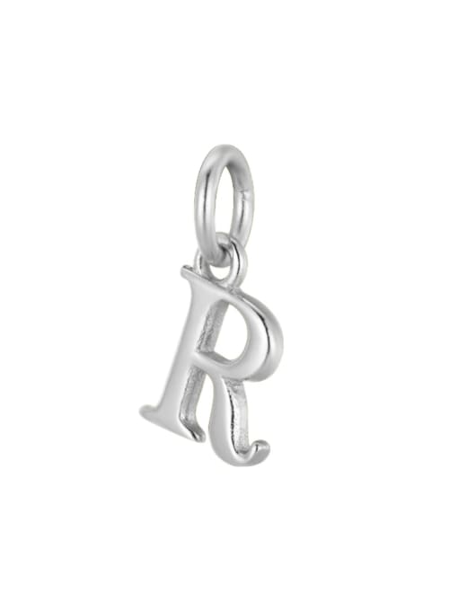 R 925 Sterling Silver Minimalist Letter  Pendant