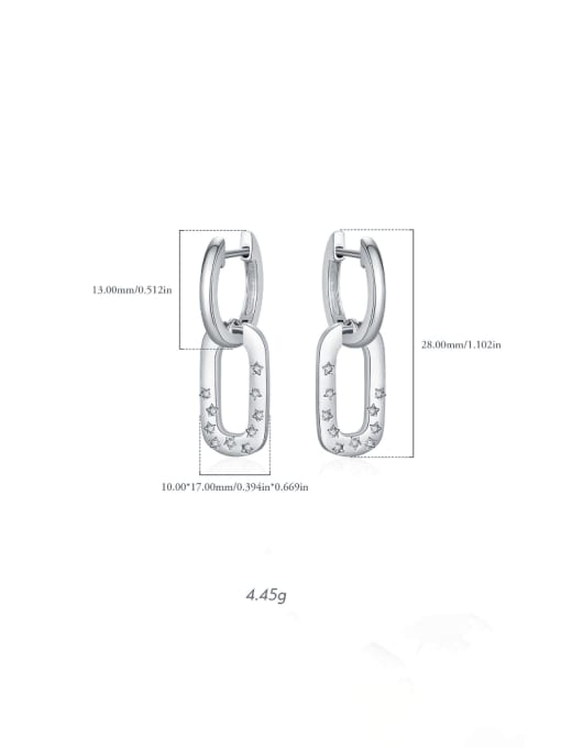 MODN 925 Sterling Silver Geometric Vintage Drop Earring 2