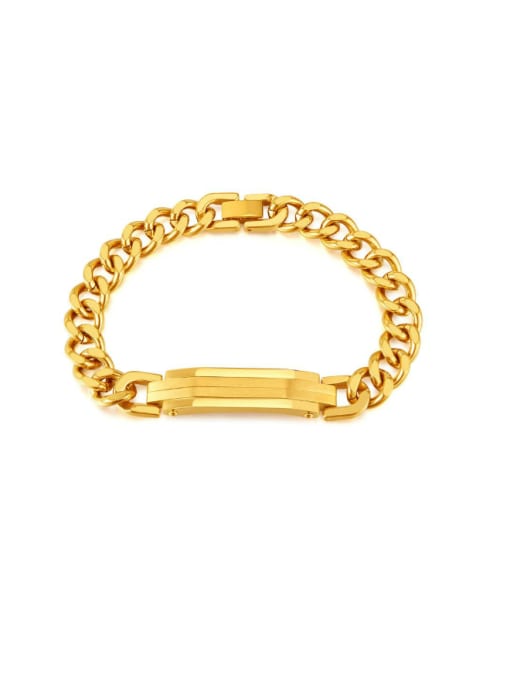 GS1477 gold Bracelet Stainless steel Geometric Chain Hip Hop Link Bracelet