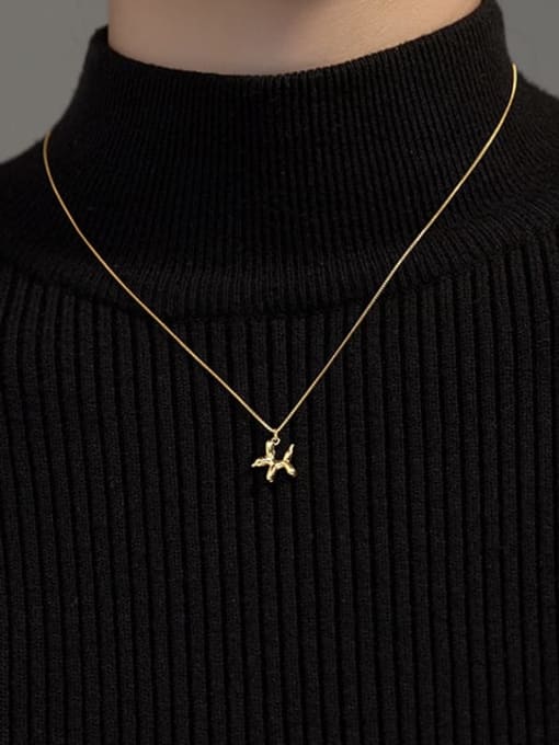 Rosh 925 Sterling Silver Horse Minimalist Necklace 1
