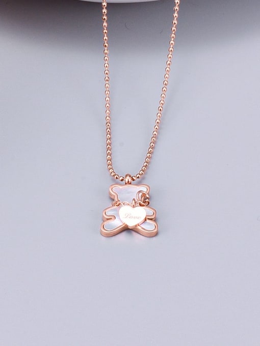 A TEEM Titanium Shell  Little Bear  Necklace 2