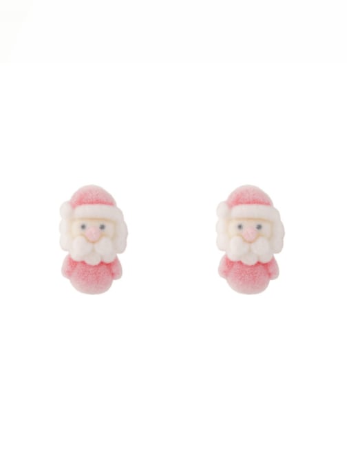 A Santa Claus Hairball Christmas Seris Cute Stud Earring