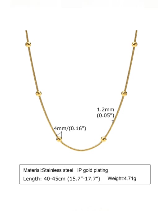 LI MUMU Titanium Steel Bead Geometric Hip Hop Link Bracelet 4
