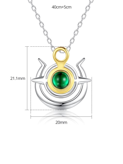 BLING SU Brass Geometric Minimalist Necklace 3