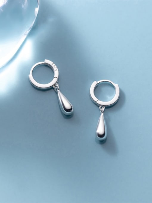 Rosh 925 Sterling Silver Water Drop Minimalist Drop Earring 3