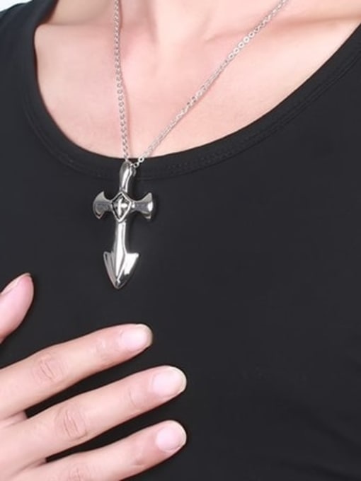CONG Titanium Cross Minimalist Regligious Necklace 1