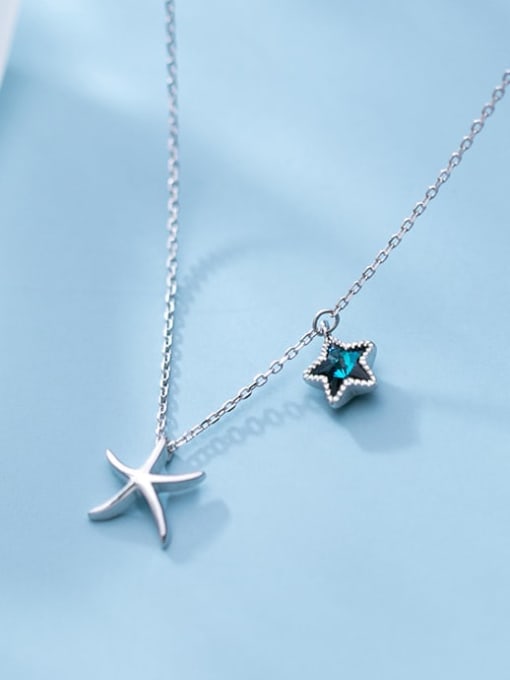 Rosh 925 Sterling Silver  Minimalist   Star  Pendant Necklace