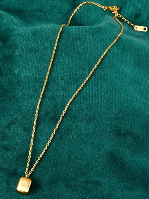A TEEM Titanium Water Drop Minimalist pendant  Necklace 4