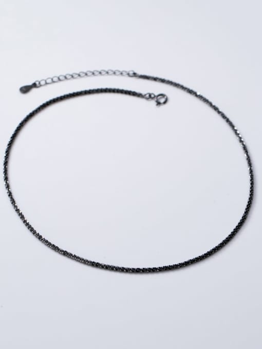 Rosh 925 Sterling Silver Minimalist Choker Necklace 2