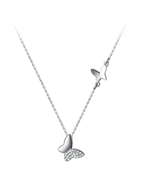 Rosh 925 Sterling Silver Butterfly Minimalist Necklace 2