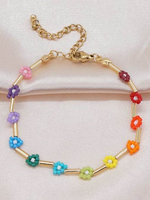 MMBEADS Bohemia Flower Miyuki Millet Bead Multi Color Bracelet and Necklace Set 2