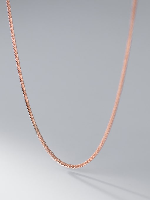 Rosh 925 Sterling Silver Irregular Chain Minimalist Necklace 0