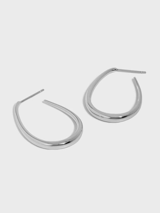 DAKA 925 Sterling Silver Irregular Minimalist Drop Earring 0