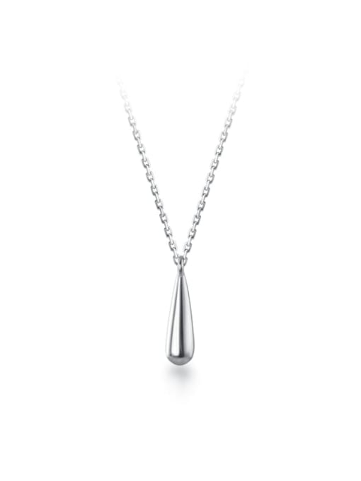 Rosh 925 Sterling Silver Water Drop Minimalist Necklace 3