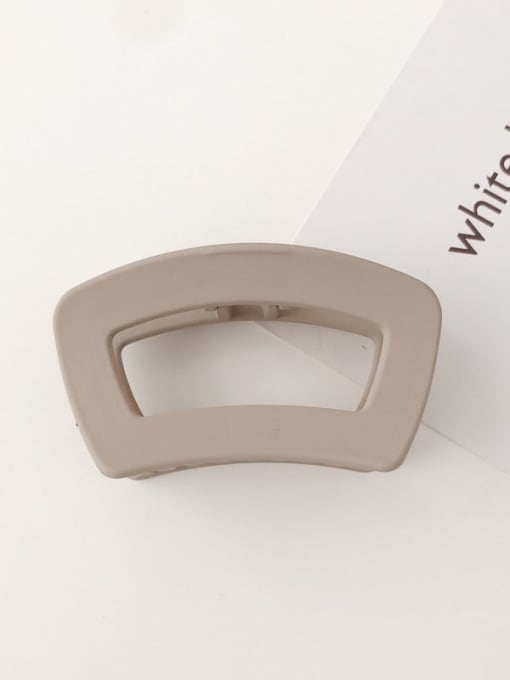 Light brown frosting Cellulose Acetate Minimalist Geometric Alloy Jaw Hair Claw