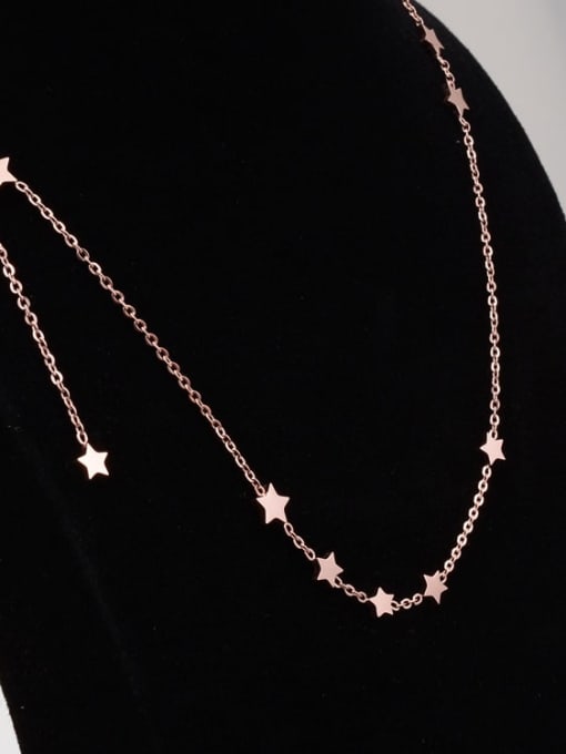 A TEEM Titanium Star Minimalist Necklace