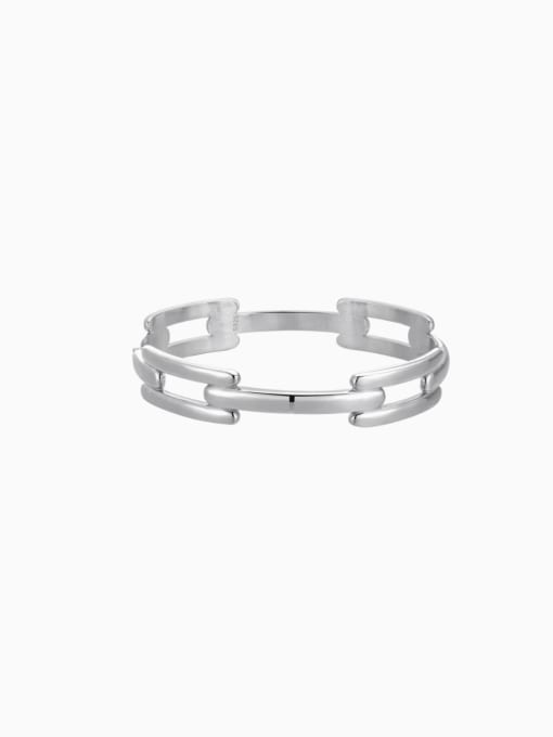 XBOX 925 Sterling Silver Geometric Minimalist Band Bangle 0