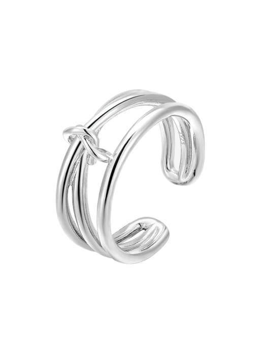 XBOX 925 Sterling Silver Geometric Minimalist Stackable Ring 3