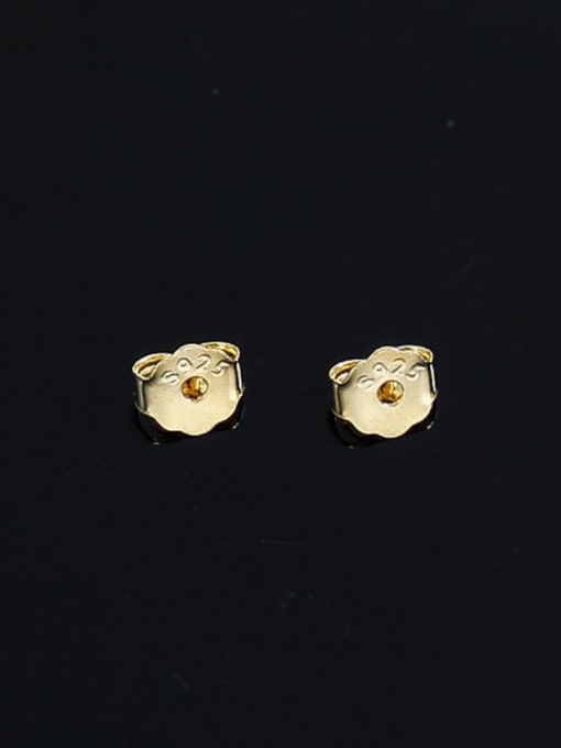 gold 925 Sterling Silver Bowknot Minimalist Ear Backs