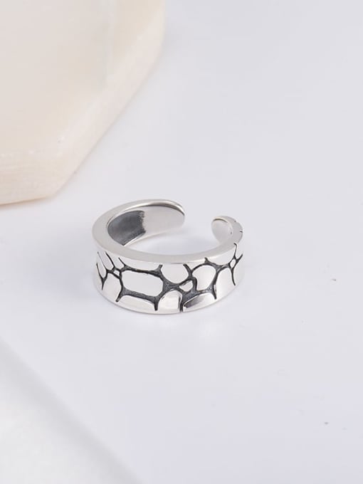 XBOX 925 Sterling Silver Geometric Vintage Band Ring 0