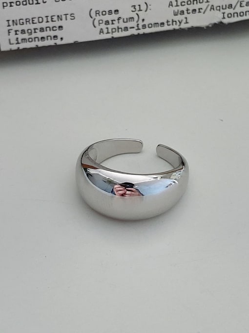 Circular ring 925 Sterling Silver Irregular Vintage Band Ring
