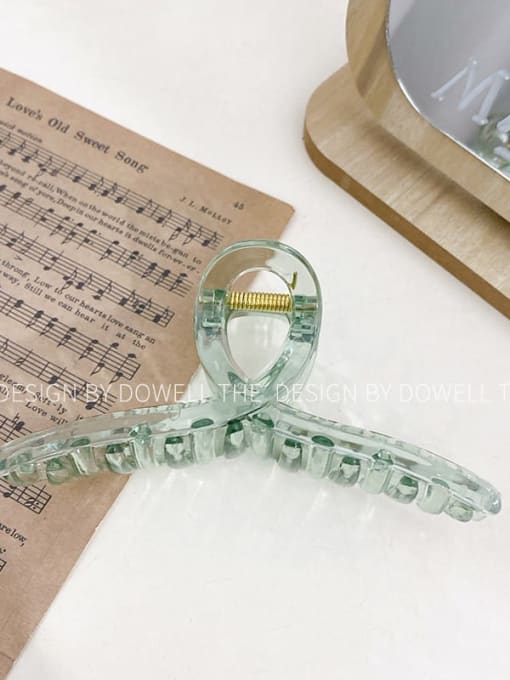 Ribbon transparent tea Alloy Resin Trend Geometric Multi Color Jaw Hair Claw