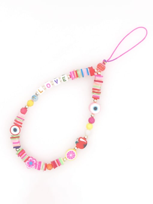 MMBEADS Multi Color Polymer Clay Letter Bohemia Mobile Phone Accessories 2