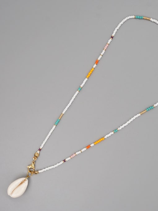 GZ N210017A Miyuki Millet Bead Multi Color Irregular Bohemia  Handmade Beaded Necklace