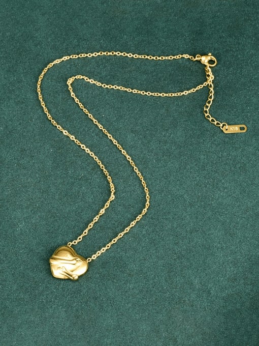 A TEEM Titanium Steel  Vintage Heart Pendant  Necklace 0
