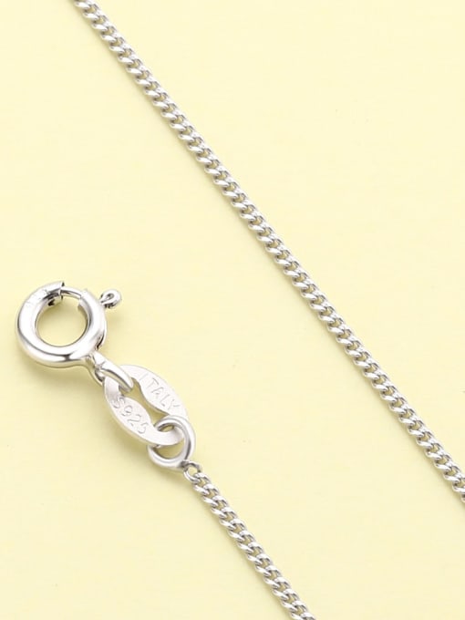 side chain 925 Sterling Silver Minimalist  Chain
