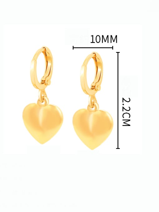 XP Alloy Heart Minimalist Huggie Earring 1