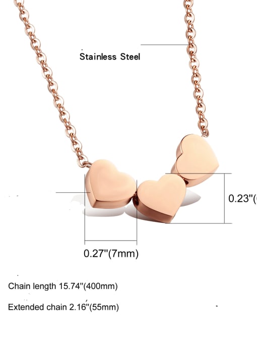 Open Sky Titanium smooth Heart Minimalist pendant Necklace 1