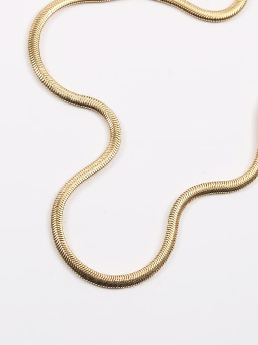 GROSE Titanium Steel  Minimalist Snake bone chain  Necklace 2