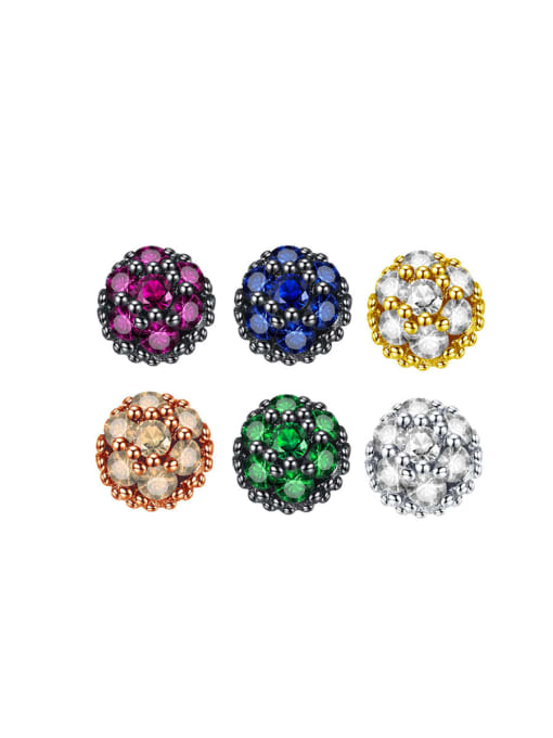 Mixed color 24b04 925 Sterling Silver Cubic Zirconia Geometric Minimalist Stud Earring