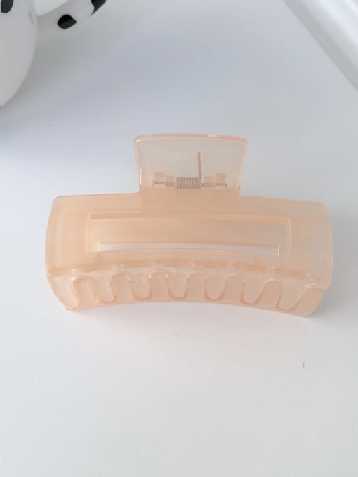 PC material light orange 8cm Alloy Resin  Minimalist Geometric Jaw Hair Claw