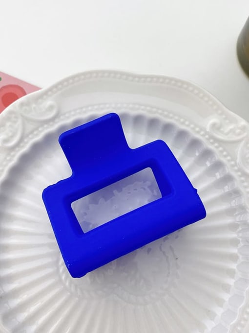 Royal Blue Square grip Alloy Resin Trend Geometric  Jaw Hair Claw