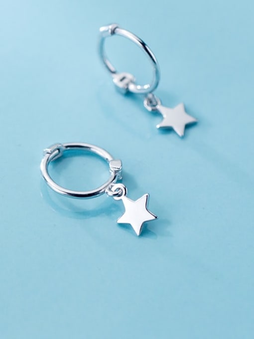 Rosh 925 Sterling Silver Cubic Zirconia Star Minimalist Huggie Earring 0